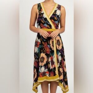 🌺 Anthropologie Maeve Botanical Floral Handkerchief Dress (0P) 🌺